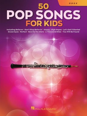 cover image of 50 Pop Songs for Kids for Oboe